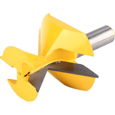 Fraise à onglet pour moulures couronnées, queue de 1/2 po, angle de 52° x 38°, outil de coupe pour le travail du bois (1/5)