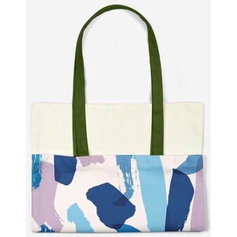 Sac Shopping - Tote Bag Coton 34x40 cm - Réutilisable Pour Courses Et Usage Quotidien - 1 Pièce (1/4)