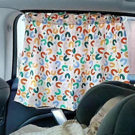 Pare-soleil universel pour voiture, protection UV, rideau pare-soleil pour vitres latérales, ventouse rétractable, occultant la lumière (014) (1/5)