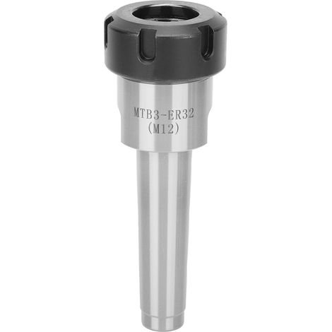 Porte-outil de fraisage CNC, mandrin à pince, tige conique Morse, accessoire de tour à queue plate MTB3-ER32(M12) (1/5)