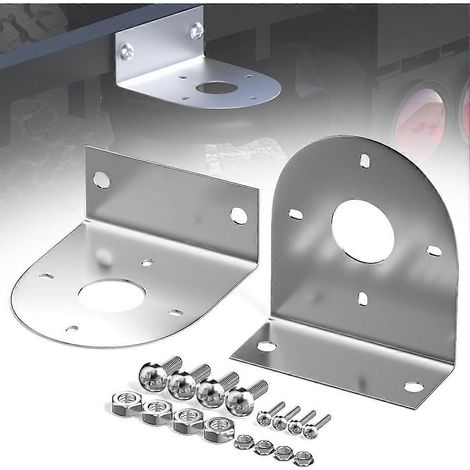Supports de fixation pour éclairage LED en forme de pastèque, en acier inoxydable 304, avec trous pré-percés et support universel en L. (1/5)