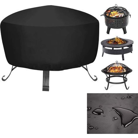 Mioke Cubierta Redonda para Brasero Cubierta Impermeable para Brasero para Jardín Patio al Aire Libre (80x80x65cm) (1/5)