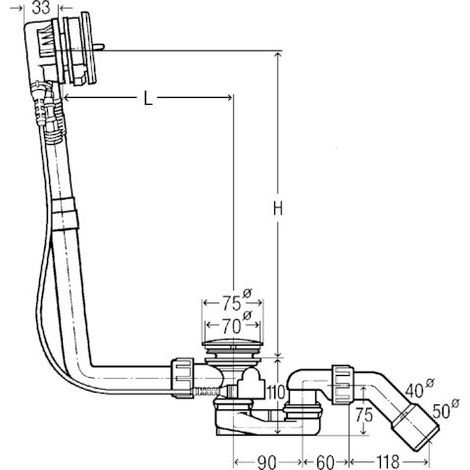 VIEGA 727703 Siphon et trop-plein Multiplex Trio (1/4)