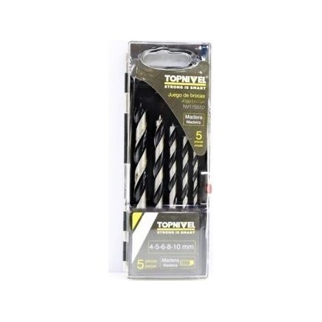 Broca Madera 04-05-06-08-10Mm Nivel 5 Pz