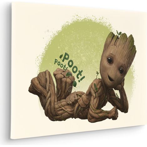 Komar Canvasbild Groot Poot - 40 x 60 cm - Bild auf Keilrahmen - für Kinderzimmer (1/2)