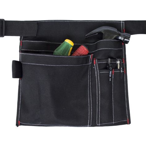 Ceinture porte-outils noire ajustable pour le jardinage, la floriculture, la taille et les travaux manuels.-AquaForge (1/5)