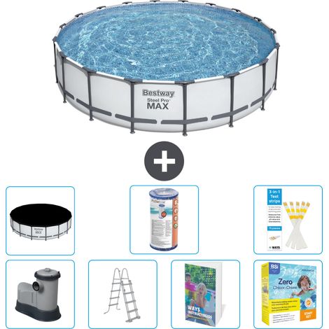 Bestway Steel Pro MAX Rund - 549x122 cm - 8-teilig S572