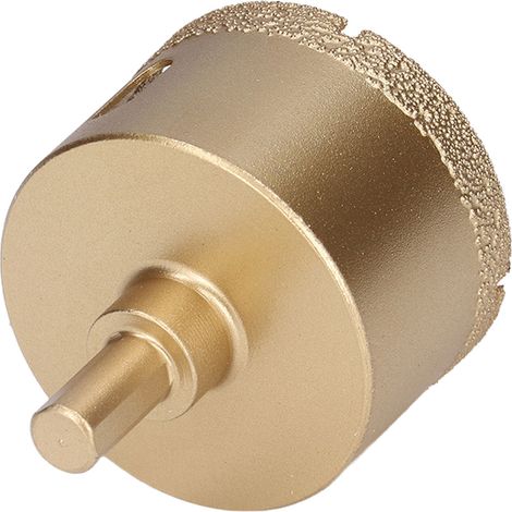 Diamantkernbohrer mit 55 mm Durchmesser für Porzellan- und Glasfliesen, Hartmetall, Lochaufweiter, Dreikantschaft, Keramikbohrer (1/5)
