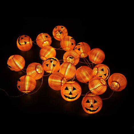Luces De Cuerda En Forma De Calabaza - Decoración Led Para Halloween - Uso Interior Y Exterior - 1 Unidad (1/5)