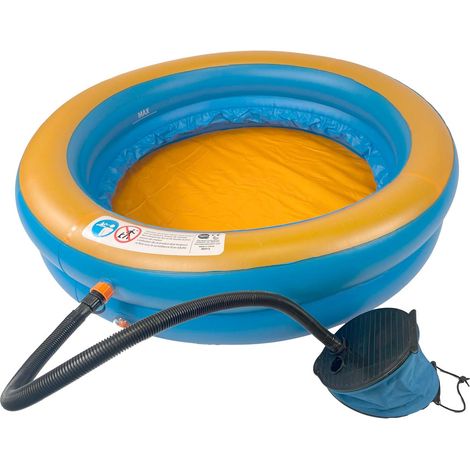 WATERCLIP Piscine gonflable à bulles 100x100x20 cm avec pompe (1/4)