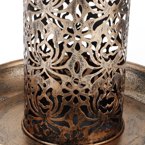 Mangeoire solaire pour oiseaux, lampe de jardin solaire portable à suspendre, lampe de cour ajourée (1/5)