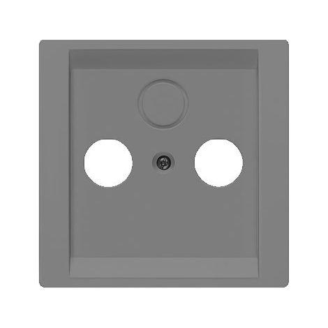 Presa coperchio TV 2/3 uscite Platino metallico Siemens Delta Style 5TG13381