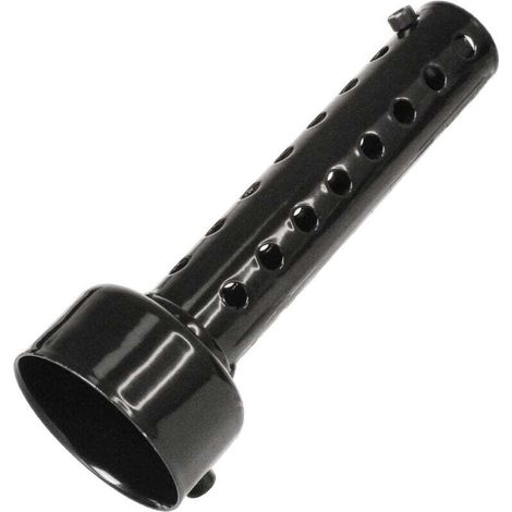 Silencieux d'échappement moto, silencieux turbo sound, 1 pièce, 48 mm, noir, adapté au diamètre du tuyau d'échappement 47 mm - 48 mm (1/4)