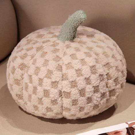 Coussin Forme Citrouille - Rembourrage Laine - Décoration Intérieure Halloween - Usage Sol ou Canapé - 25 x 25 x 30 cm - 1 Pièce (1/3)