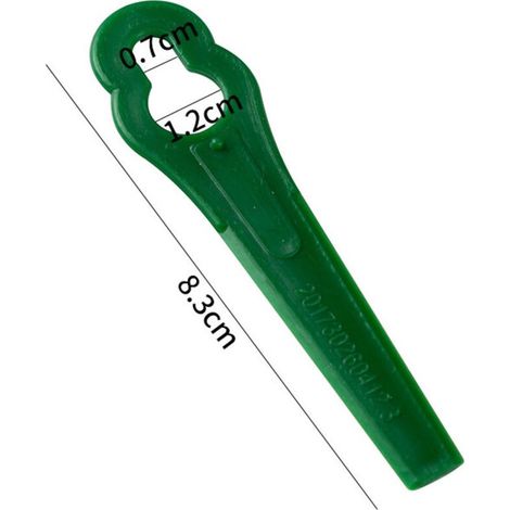 TAISHENGDA-100 Kunststoffmesser für Akku-Rasentrimmer BG-CT 18 Li, RG-CT 18/1 Li, GE-CT 18 Li (grün, große Löcher 12 mm, kleine Löcher 7 mm) (1/5)