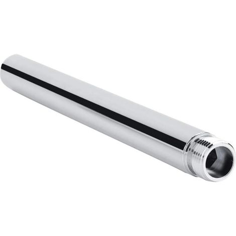 Bras de Douche Extension en Acier Inoxydable Rallonge de Douche 20cm Tube D'extension de Douche Rond G 1/2" Bras D'extension de Pomme (1/5)
