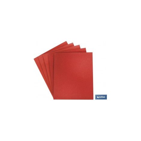 Pack de 50 feuilles de papier de verre pour bois et mur G.100 230x280