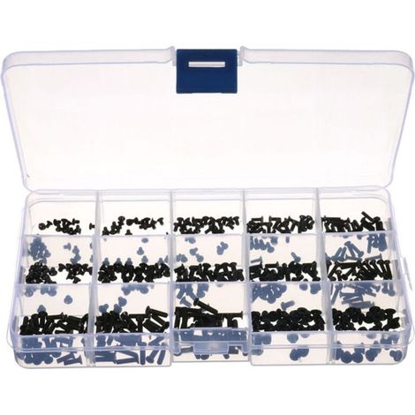 Kit 300 vis pour ordinateur portable – Assortiment complet – Pour réparation, maintenance et upgrade – Compatible PC portables (1/5)