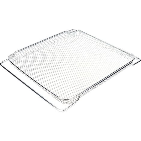 Grille de four multifonction en acier inoxydable 36x30cm, pour cuisson, grill et refroidissement (1/5)