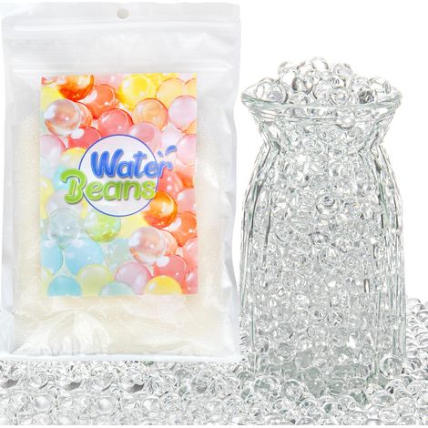 Lot de 120 000 perles d'eau transparentes, perles d'eau décoratives pour plantes dans un vase, boules en gel transparentes pour perles flottantes, bougies flottantes, centre de table de mariage (1/5)