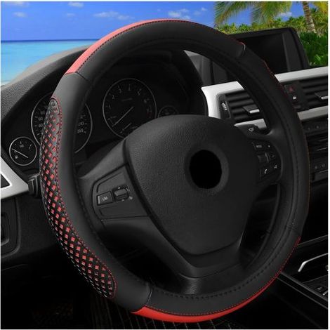 Beyamis Housse volant cuir rouge - 14.96 pouces antidérapant SUV (1/5)