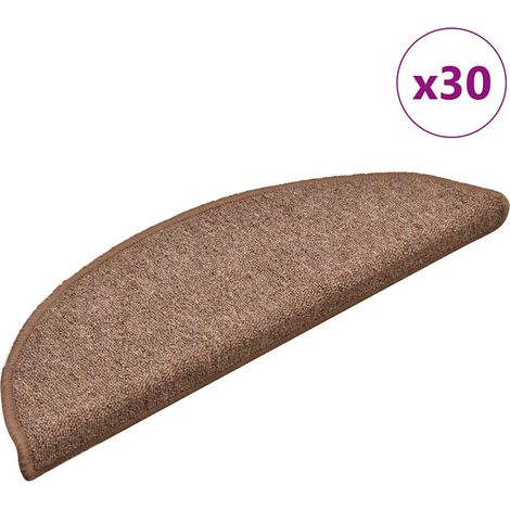 Stufenmatten 30 Stk. 56x17x3 cm Braun Halbrund