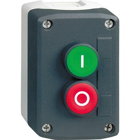 Schneider Electric XALD213 Harmony XALD213 Drucktaster im Gehäuse 1 Taste Grün, Rot  Druckentriegelu
