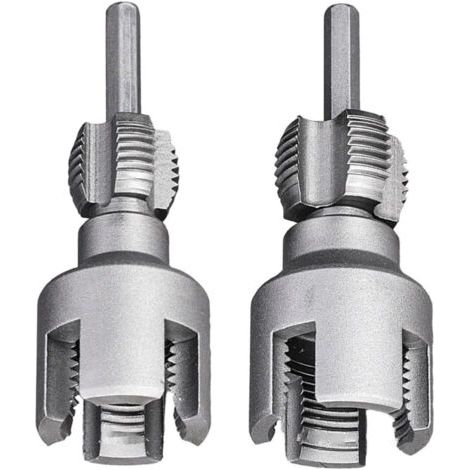 Kit filetage pour tuyaux d'eau Outil plomberie pro Coupe filetage int/ext 20/25mm Pour PPR et PVC 1/2" et 3/4" Filière intégrée Réparation et installation (1/5)