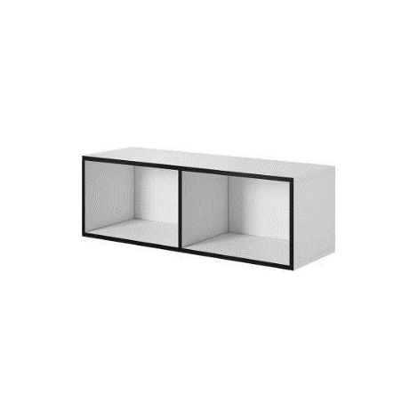 Cama FURNITURE ROCO Regal - Weiß/Schwarz, Aufbewahrungsschrank