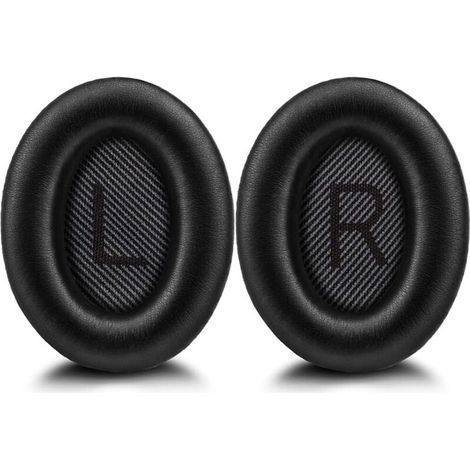 Kompatibel mit Bose QC35 und Bose QC35 II Kopfhörern, Ohrpolster für Bose QuietComfort 35 und QuietComfort 35 II, Ersatz-Ohrpolster für Bose QC35 QC25 QC15 / Ae2 Ae2i Ae2w Kopfhörer (Schwarz) (1/5)