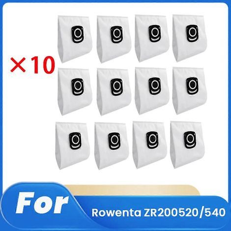 12 Dust Bags pour Rowenta ZR200520/540/740 Sweeper Accessoires Aspirateur pièce détachée (1/4)