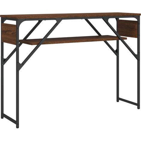 Maison Exclusive - Tavolo Consolle Ripiano Rovere Marrone 105x30x75cm Multistrato