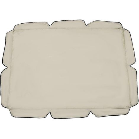 Housse imperméable pour balancelle de jardin, hamac-tente, protection anti-poussière, abri solaire portable pour l'extérieur - Trois places 164x114cm (Beige) (1/4)