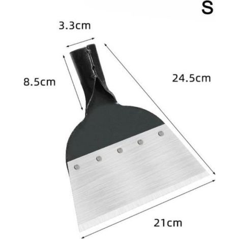 Pelle de Nettoyage de Jardin Multifonction en Acier Pelle Plate pour Plantation de Sol Désherbage Ferme Outil Pelleteuse Désherbage (1/4)