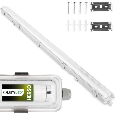 Lampe LED hermétique étanche à la poussière 1 x 150 cm T8 G13 IP65 HERSO Lumiled