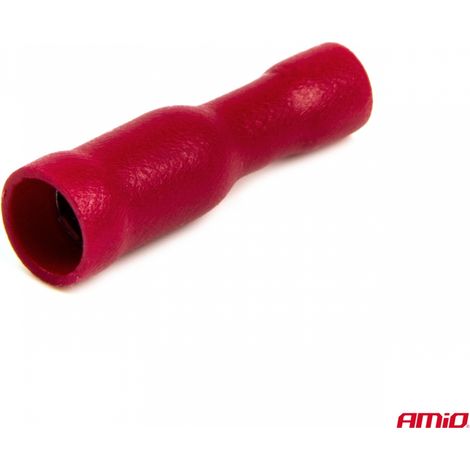 Connecteurs cylindriques ronds femelles isolés 4 mm 0,5-1,5 mm² 10 A 10 pièces amio-03072 (1/3)