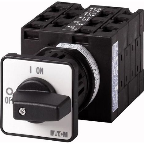 Commut. inverseur cont.: 10 32A à acc. encastré fixation arrière 000019149 EATON T3-5-15876/Z