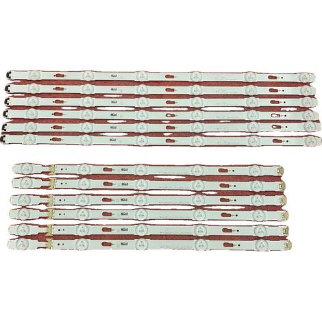 Striscia LED retroilluminata personalizzabile, lunga 972 mm, 11 LED (3V), 12 pezzi (6 a destra, 6 a sinistra), elevata compatibilità (1/5)