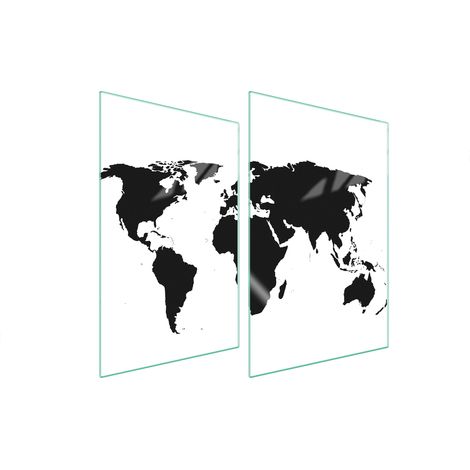 Plaque de protection en verre POUR la cuisine 2x35x52 (1/5)