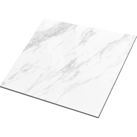 Lavita Fliese Feinsteinzeug Wand- und Bodenfliese Carrara Grey Glänzend 80x80 Rektifizierte Frostbeständig Qualität Gresfliesen : 1,92 m2 pro Packung