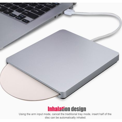 Lecteur DVD Externe USB 3.0 pour Ordinateur Portable Mac et PC - Graveur CD/DVD