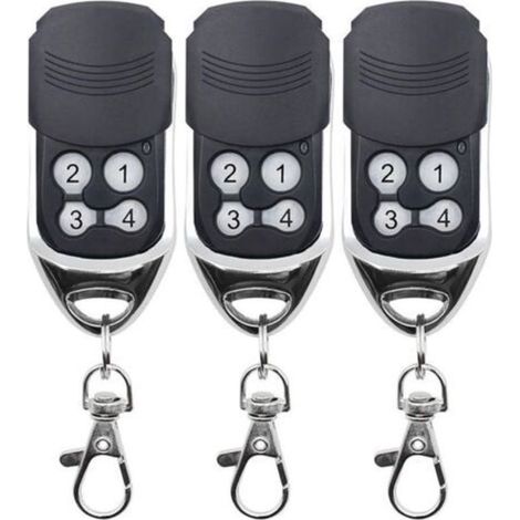 Télécommande universelle 433 MHz pour portails, télécommande de remplacement pour portes de garage, copie parfaite, code fixe, code tournant, compatible avec les télécommandes DOORHAN et MOTORLIN, lot