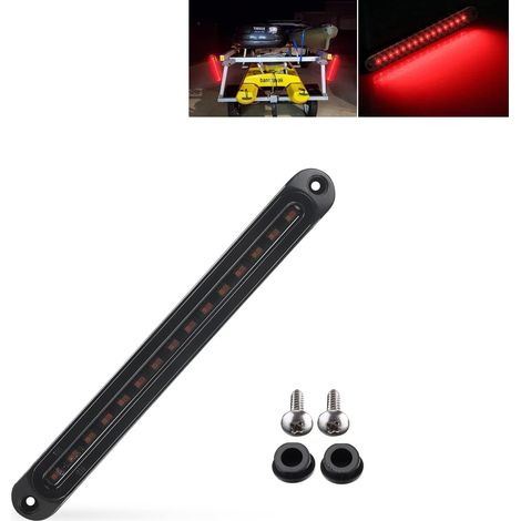 Universel 10 pouces 30 LED feu arrière de remorque feu de freinage direction troisième frein ID barre lumineuse étanche (1/5)