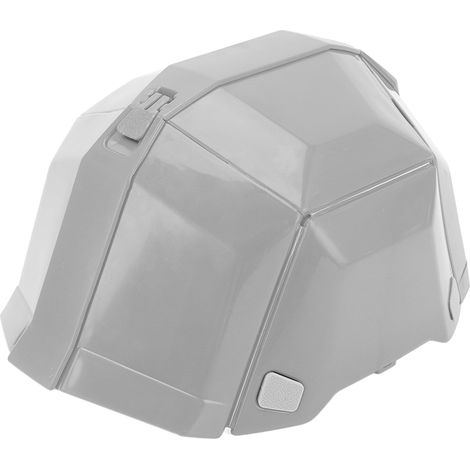 Casque pliable de protection haute résistance en plastique, gris, idéal pour chantier extérieur, sport et voyage. (1/5)