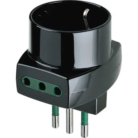 Adattatore multiplo Vimar S11+2P11+P30 nero