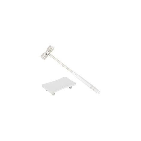16x3.4x1.4cm Mini marteau en acier pour bijoux Marteau double tête avec plaques en acier 4 x6x1.3cm pour estampage de bijoux en métal (1/5)