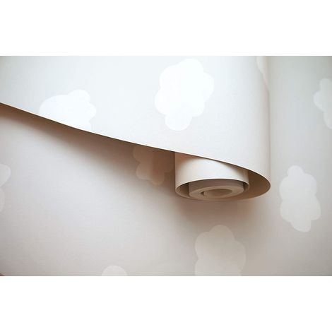 Cloudy Sky Children's Wallpaper Clouds Grey White Nursery Kids Holden Decor (1/4)
