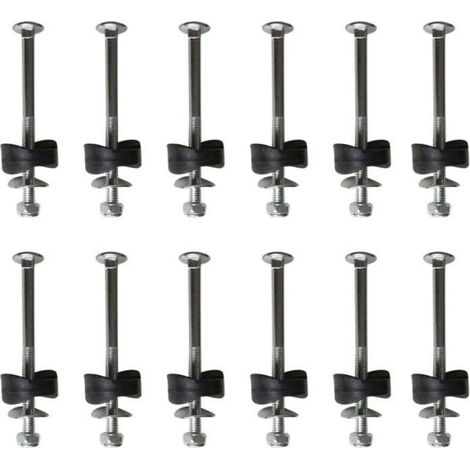 Lot de 12 vis de trampolineaccessoires de rechange pour fixation de trampoline argent (1/4)