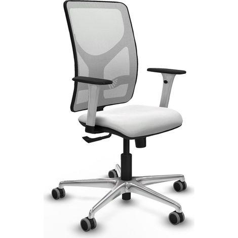 Silla de oficina piqueras y crespo Motilla blanco terciopelo (1/2)