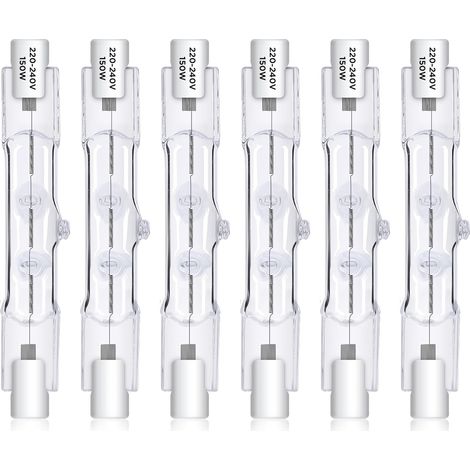 Ampoule Halogène R7S 78MM 150W 230V, Ampoule J78 Dimmable Halogene 2800K Blanc Chaud, Convient Pour les Lampadaires, Les Eclairages Paysagers